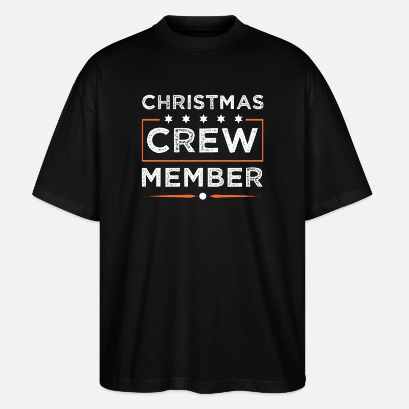 Christmas Crew - Stanley/Stella Oversized Unisex Bio T-Shirt Blaster 2.0 - Schwarz