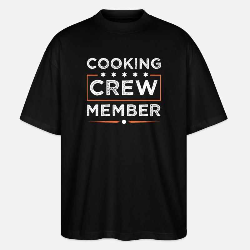 Cooking Crew - Stanley/Stella Oversized Unisex Organic T-shirt Blaster 2.0 - black