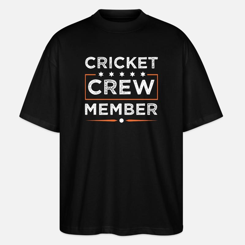 Cricket Crew - Stanley/Stella Oversized Unisex Organic T-shirt Blaster 2.0 - black