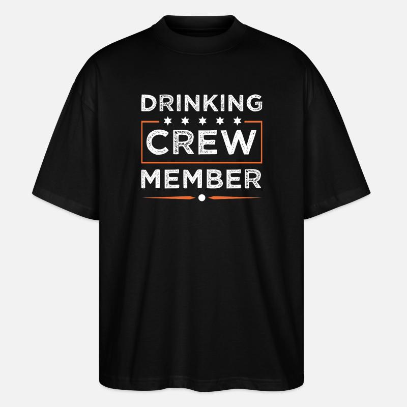 Drinking Crew - Stanley/Stella Oversized Unisex Organic T-shirt Blaster 2.0 - black