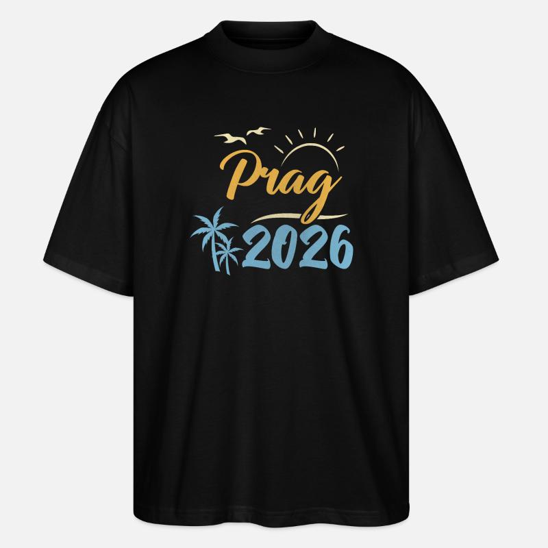 Prague 2026 - T-shirt bio Blaster 2.0 coupe oversize Stanley/Stella Unisexe - noir