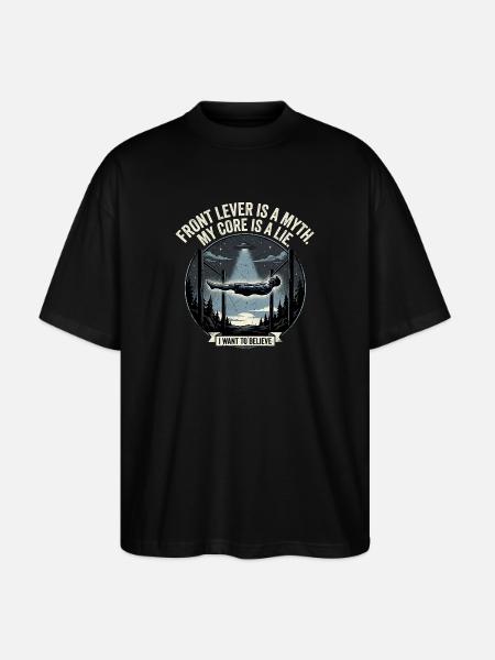 Believe In Calisthenics - Stanley/Stella Oversized Unisex Bio T-Shirt Blaster 2.0 - Schwarz