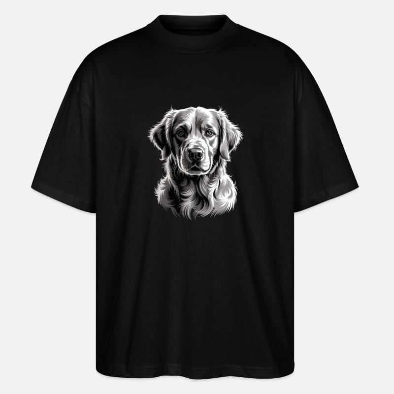 Labrador - T-shirt bio Blaster 2.0 coupe oversize Stanley/Stella Unisexe - noir