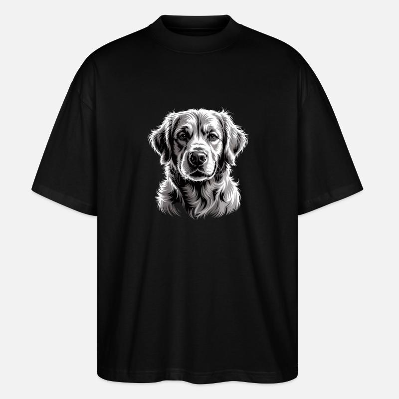 Labrador - T-shirt bio Blaster 2.0 coupe oversize Stanley/Stella Unisexe - noir