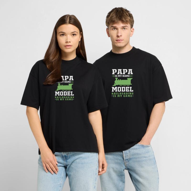 Model Railway Model Making Model Maker Stanley/Stella Oversized Unisex Organic T-shirt Blaster 2.0