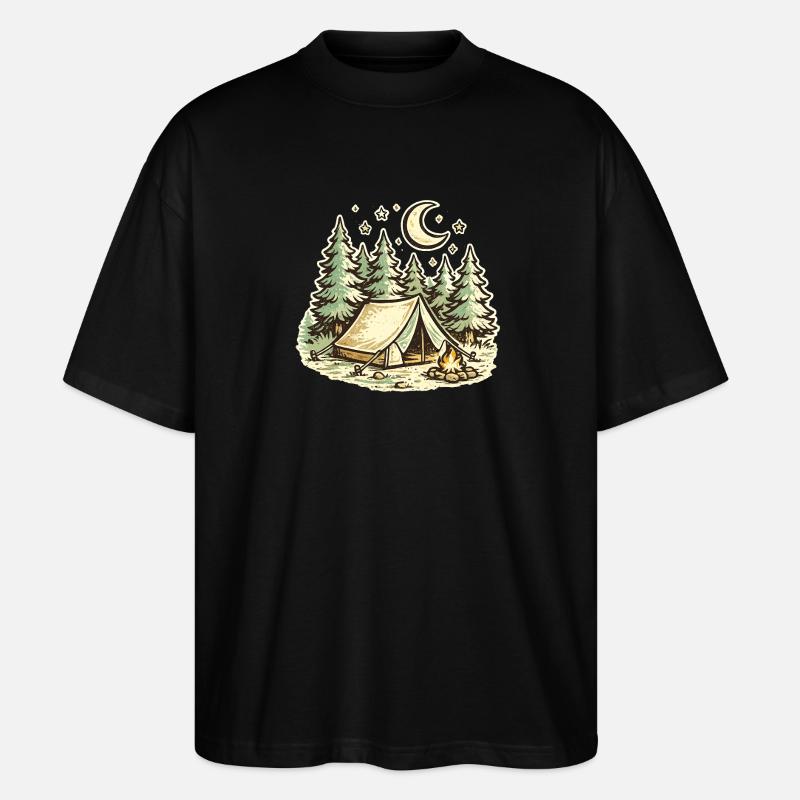 Camping - Stanley/Stella Oversized Unisex Organic T-shirt Blaster 2.0 - black