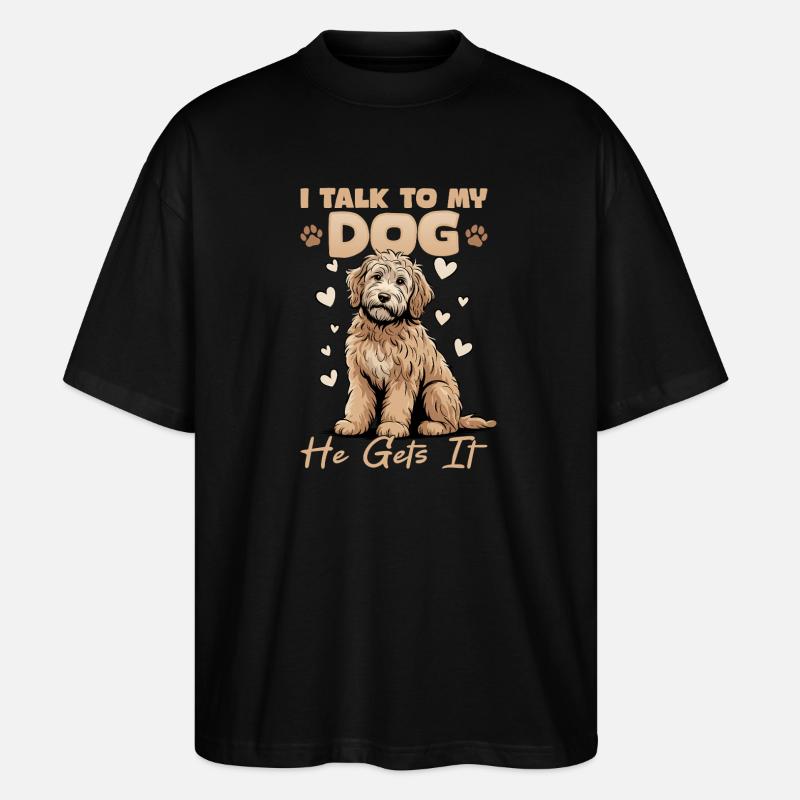 Goldendoodle Dog Breed - Stanley/Stella Oversized Unisex Bio T-Shirt Blaster 2.0 - Schwarz