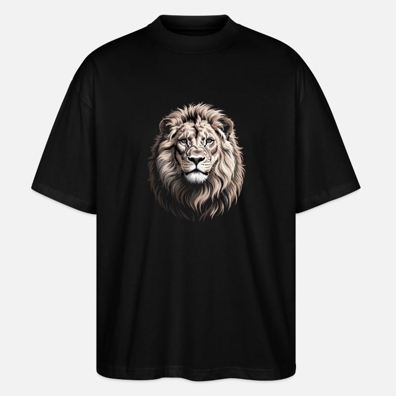 Lion - T-shirt bio Blaster 2.0 coupe oversize Stanley/Stella Unisexe - noir