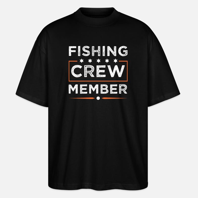 Fishing Crew - Stanley/Stella Oversized Unisex Bio T-Shirt Blaster 2.0 - Schwarz