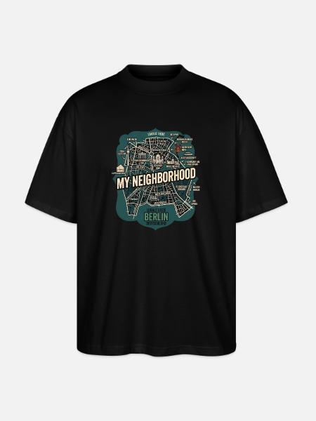 Berlin Meine Nachbarschaft - Stanley/Stella Oversized Unisex Bio T-Shirt Blaster 2.0 - Schwarz