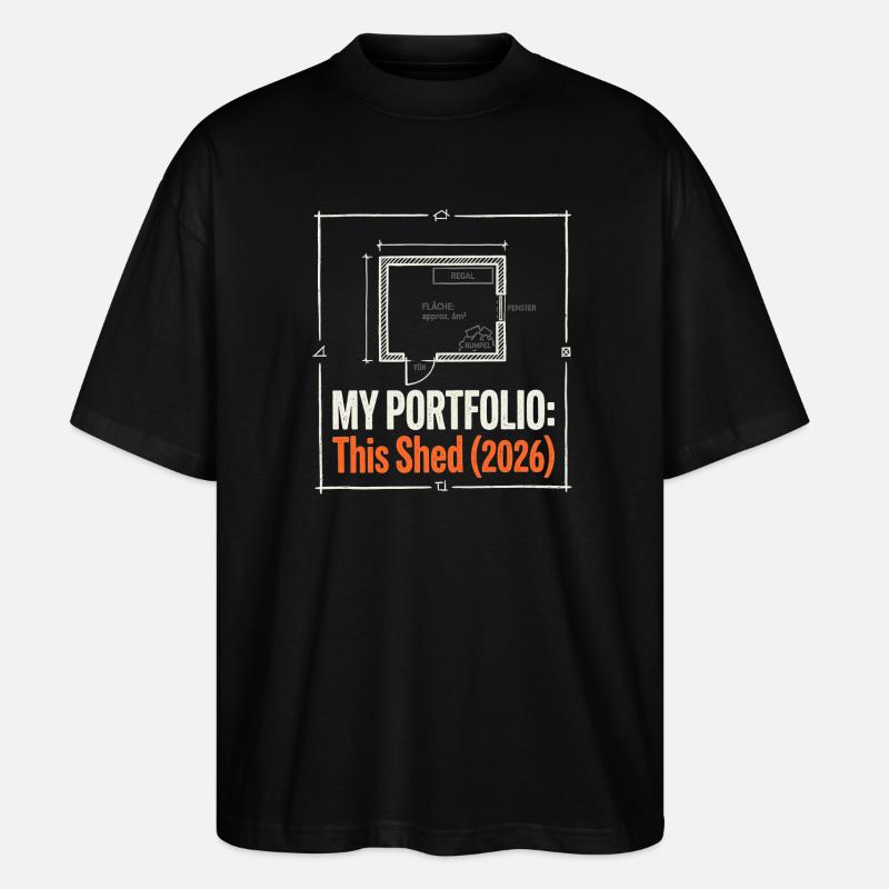 My Portfolio - Stanley/Stella Oversized Unisex Bio T-Shirt Blaster 2.0 - Schwarz