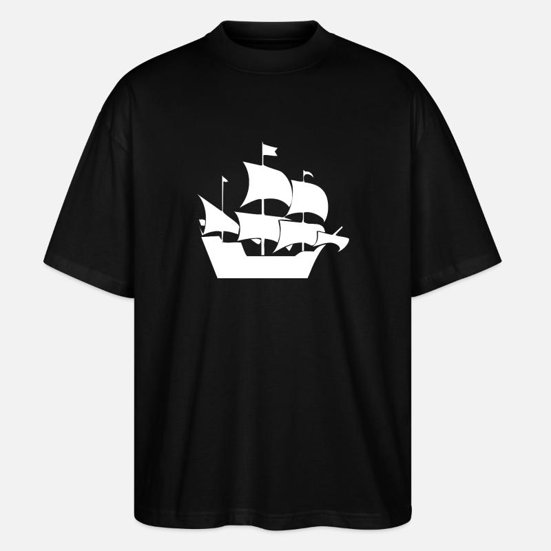 Sail - Stanley/Stella Oversized Unisex Organic T-shirt Blaster 2.0 - black