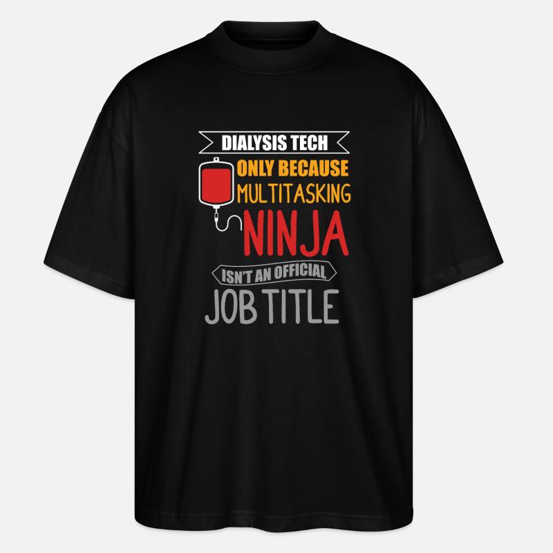 Dialysetechniker dialyse nephrologie - Stanley/Stella Oversized Unisex Bio T-Shirt Blaster 2.0 - Schwarz