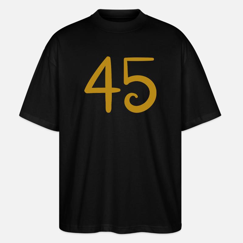 45 - Stanley/Stella Oversized Unisex Bio T-Shirt Blaster 2.0 - Schwarz
