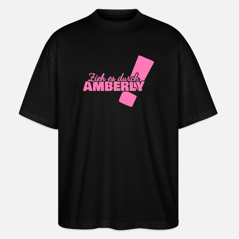 Amberly - Stanley/Stella Oversized Unisex Bio T-Shirt Blaster 2.0 - Schwarz