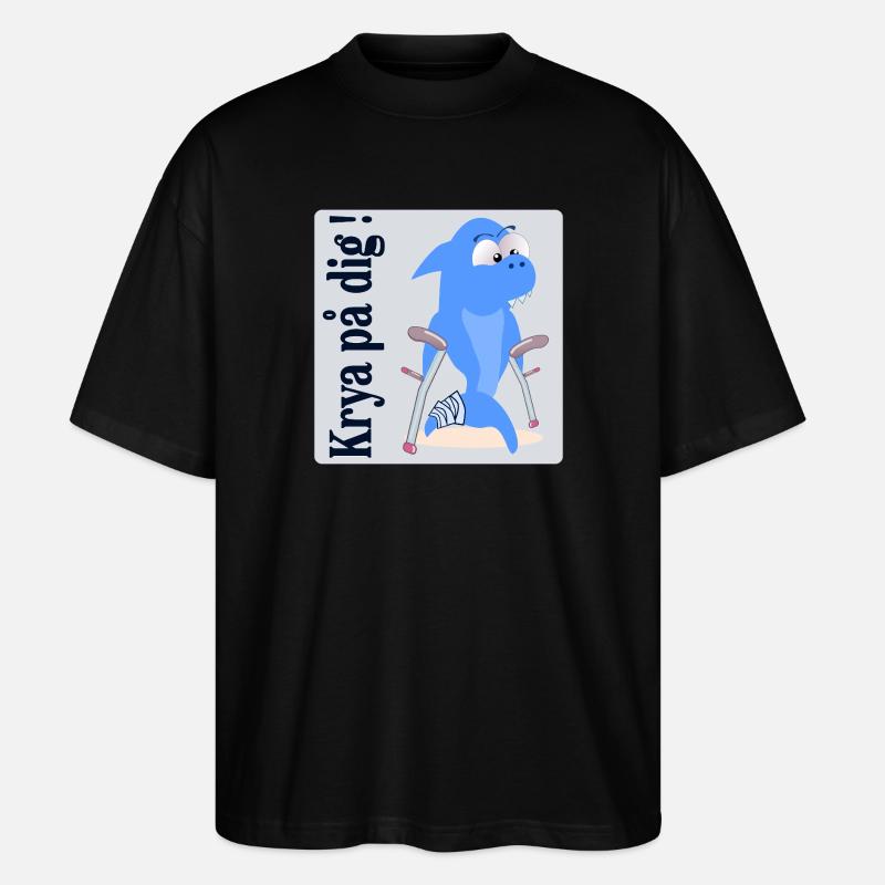 Gute Besserung, Kinder - Stanley/Stella Oversized Unisex Bio T-Shirt Blaster 2.0 - Schwarz