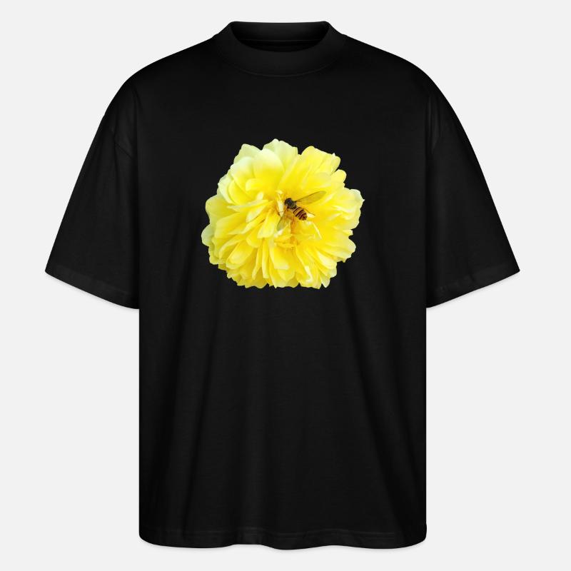 Yellow_Rose_-_Bee_Nature_Photography - T-shirt bio Blaster 2.0 coupe oversize Stanley/Stella Unisexe - noir