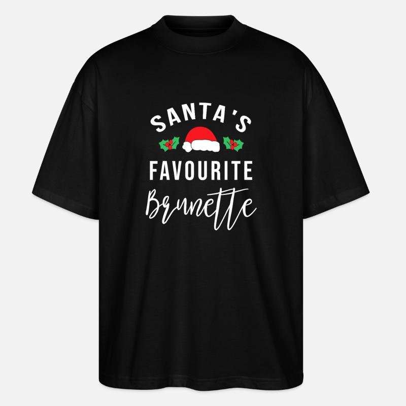 Santa's Lieblingsbralette - Stanley/Stella Oversized Unisex Bio T-Shirt Blaster 2.0 - Schwarz