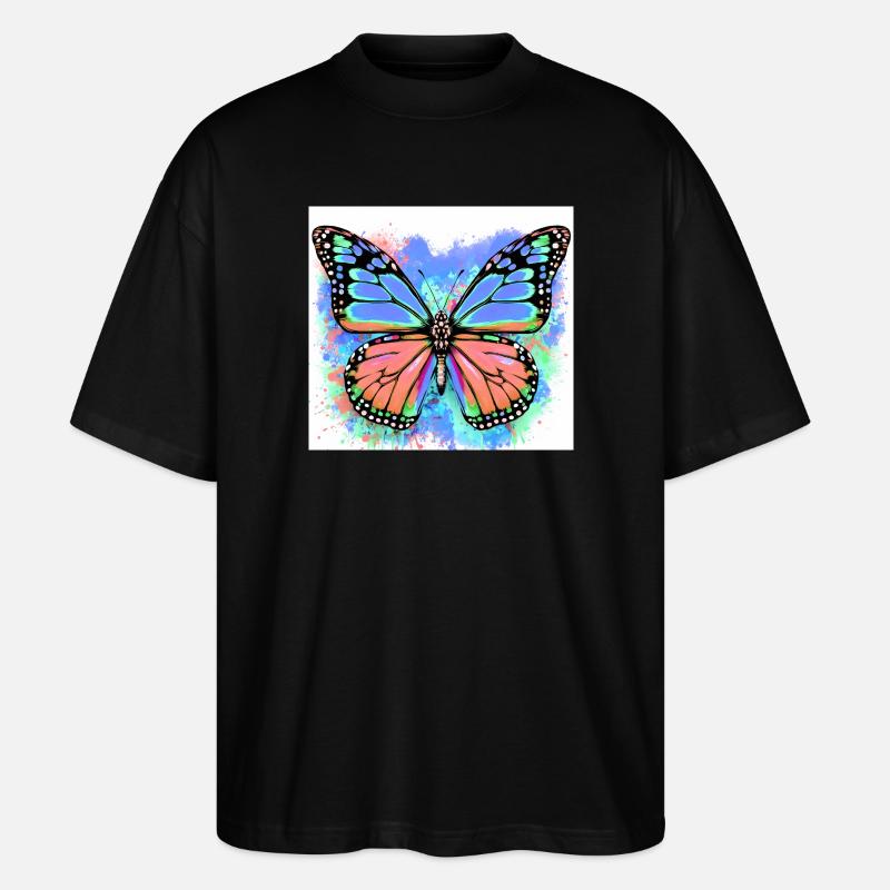 papillon - T-shirt bio Blaster 2.0 coupe oversize Stanley/Stella Unisexe - noir