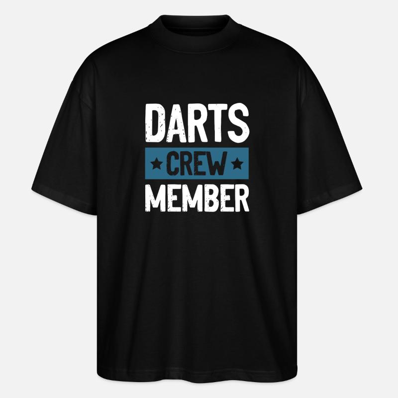 Darts Crew - Stanley/Stella Oversized Unisex Bio T-Shirt Blaster 2.0 - Schwarz