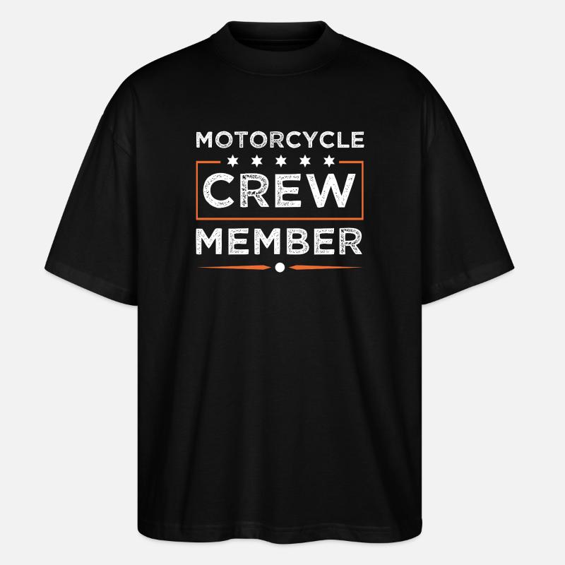 Motorcycle Crew - Stanley/Stella Oversized Unisex Organic T-shirt Blaster 2.0 - black