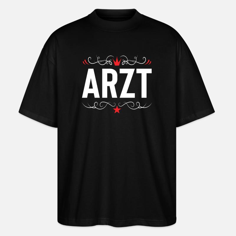 Arzt Beruf - Stanley/Stella Oversized Unisex Bio T-Shirt Blaster 2.0 - Schwarz