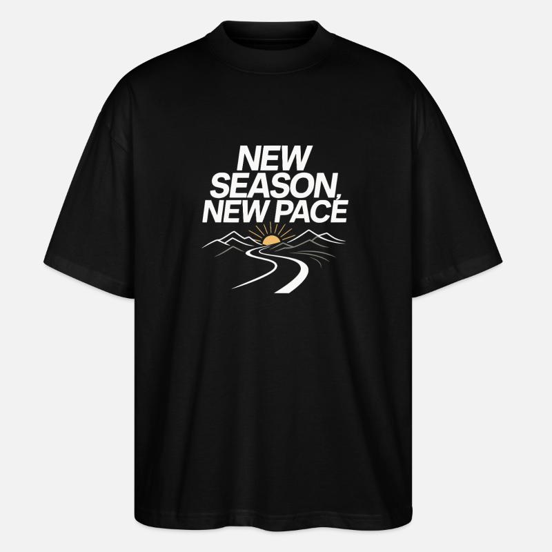 Neue Saison, neuer Weg - Stanley/Stella Oversized Unisex Bio T-Shirt Blaster 2.0 - Schwarz