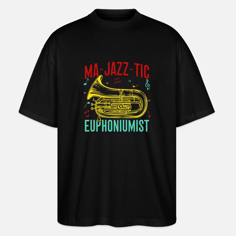 Euphonium Ma-Jazz-Tic Euphoniumist Baritone - Stanley/Stella Oversized Unisex Bio T-Shirt Blaster 2.0 - Schwarz