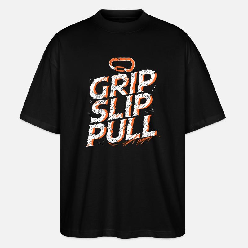 Grip Slip Sweater Adventure Climbing - Stanley/Stella Oversized Unisex Bio T-Shirt Blaster 2.0 - Schwarz