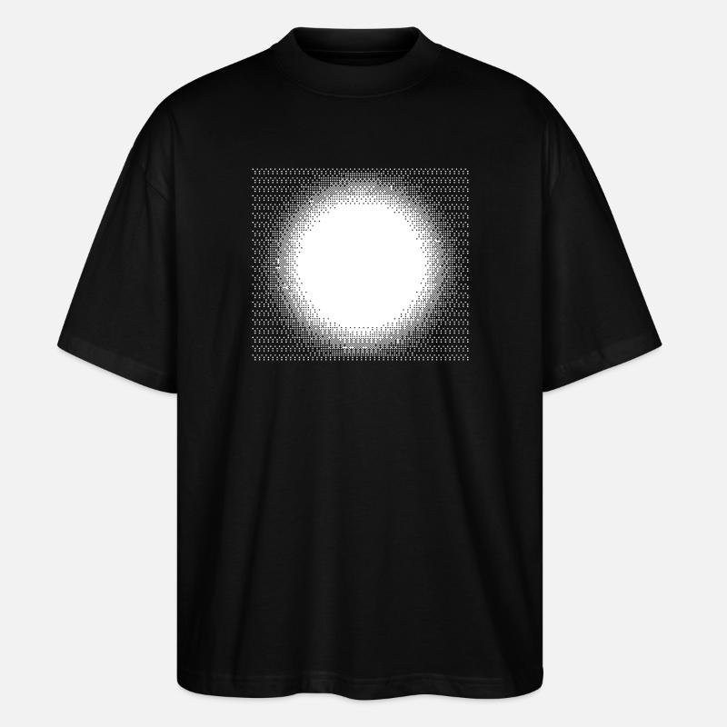 Halo-Dotburst-Kreis - Stanley/Stella Oversized Unisex Bio T-Shirt Blaster 2.0 - Schwarz