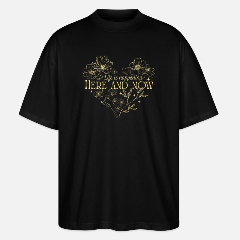 Here and Now - Stanley/Stella Oversized Unisex Organic T-shirt Blaster 2.0 - black