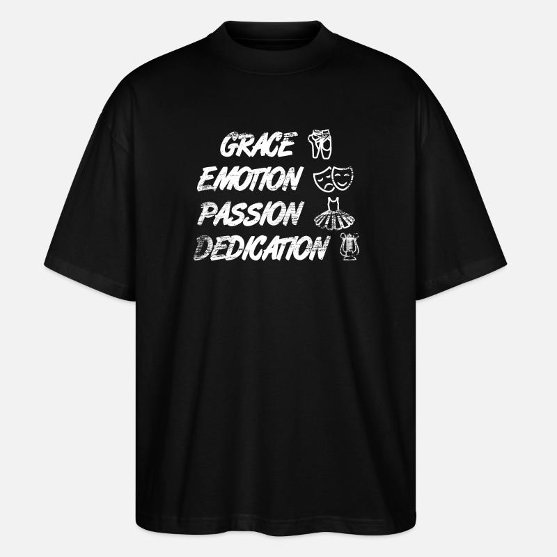 Grâce Émotion Passion Dévotion - T-shirt bio Blaster 2.0 coupe oversize Stanley/Stella Unisexe - noir