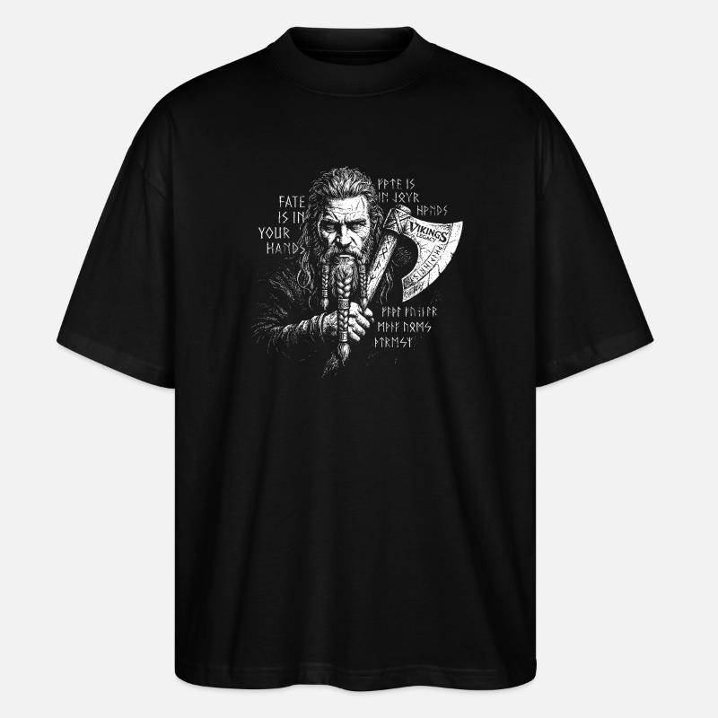 Fate is in your Hands - Stanley/Stella Oversized Unisex Organic T-shirt Blaster 2.0 - black