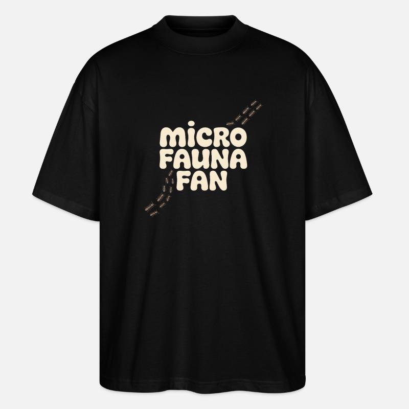 Microfauna Fan | Insects & Small Animals - Stanley/Stella Oversized Unisex Organic T-shirt Blaster 2.0 - black