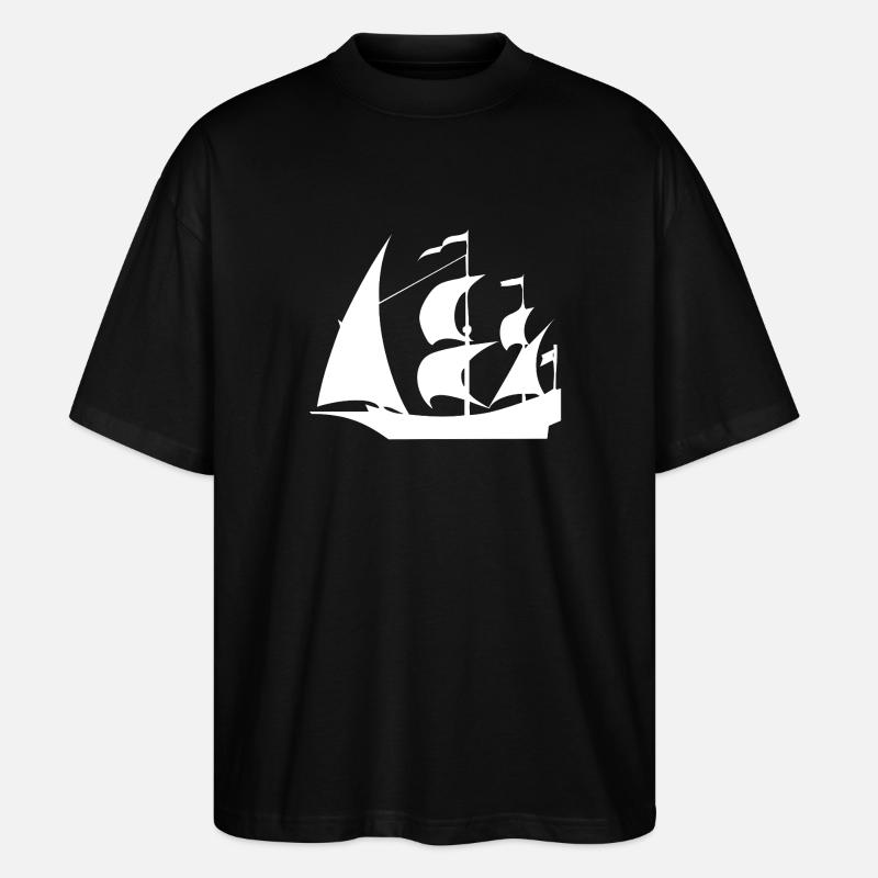 Voile - T-shirt bio Blaster 2.0 coupe oversize Stanley/Stella Unisexe - noir