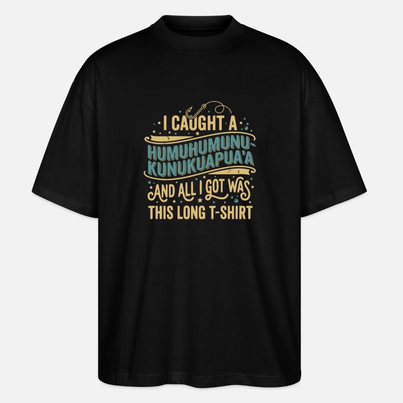 Humuhumunukunukuapua'a Triggerfish Hawaii - Stanley/Stella Oversized Unisex Bio T-Shirt Blaster 2.0 - Schwarz