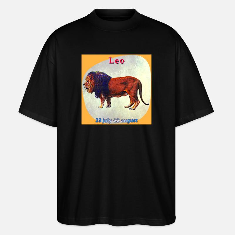 Löwe - Stanley/Stella Oversized Unisex Bio T-Shirt Blaster 2.0 - Schwarz