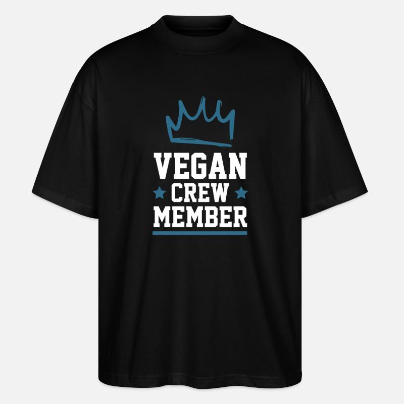 Vegan Crew - T-shirt bio Blaster 2.0 coupe oversize Stanley/Stella Unisexe - noir
