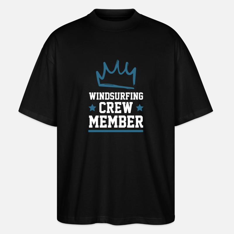 Windsurfing Crew - Stanley/Stella Oversized Unisex Organic T-shirt Blaster 2.0 - black
