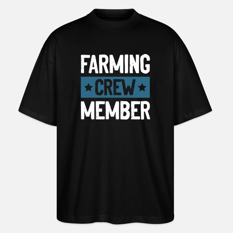 Équipe d’agriculteurs - T-shirt bio Blaster 2.0 coupe oversize Stanley/Stella Unisexe - noir