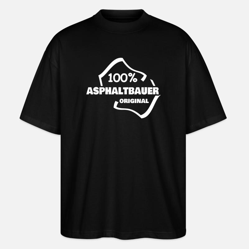 Arbeit Asphaltbauer - Stanley/Stella Oversized Unisex Bio T-Shirt Blaster 2.0 - Schwarz