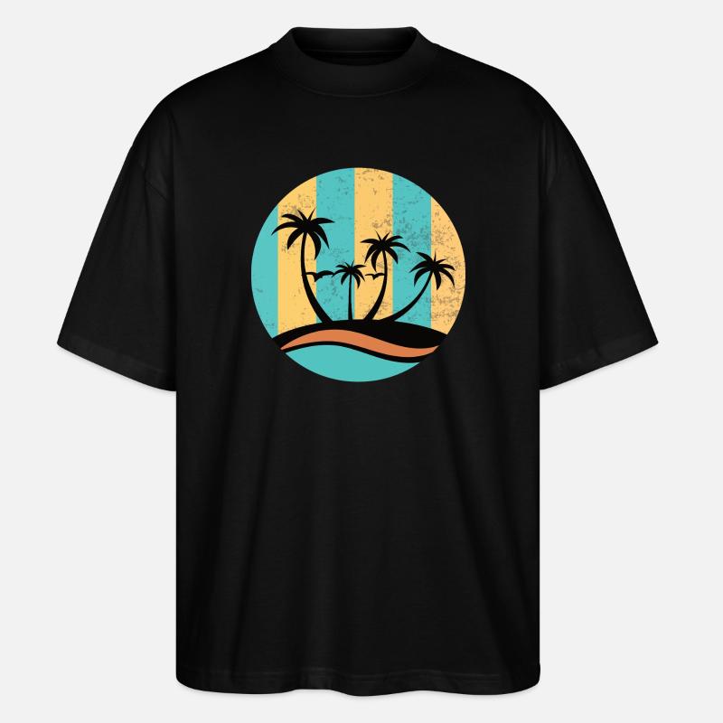 Cercle de plage - T-shirt bio Blaster 2.0 coupe oversize Stanley/Stella Unisexe - noir