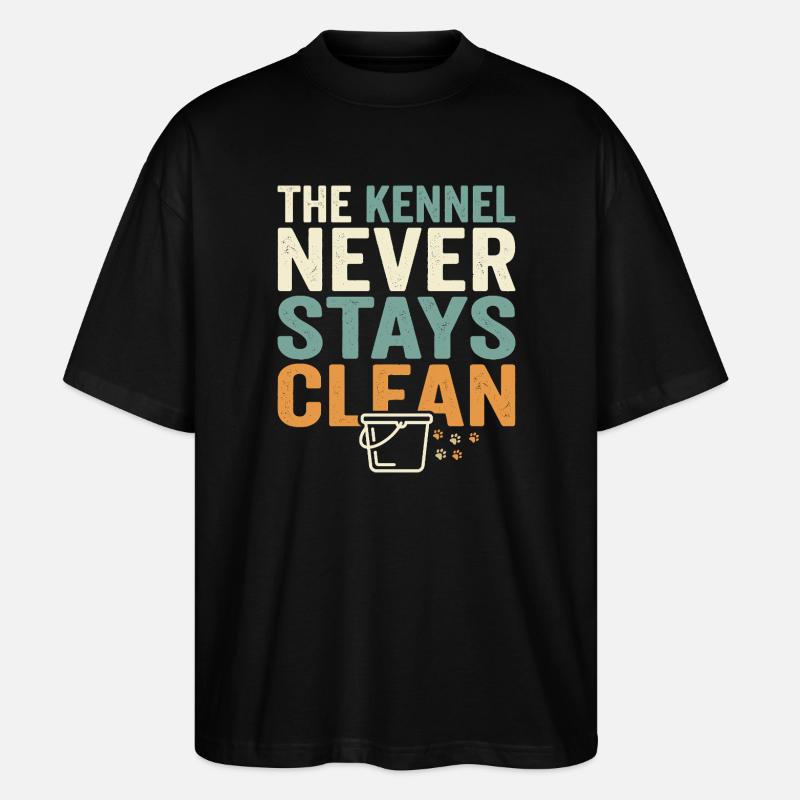 Zwingertechniker, Zwingerassistent, Tierpflege - Stanley/Stella Oversized Unisex Bio T-Shirt Blaster 2.0 - Schwarz