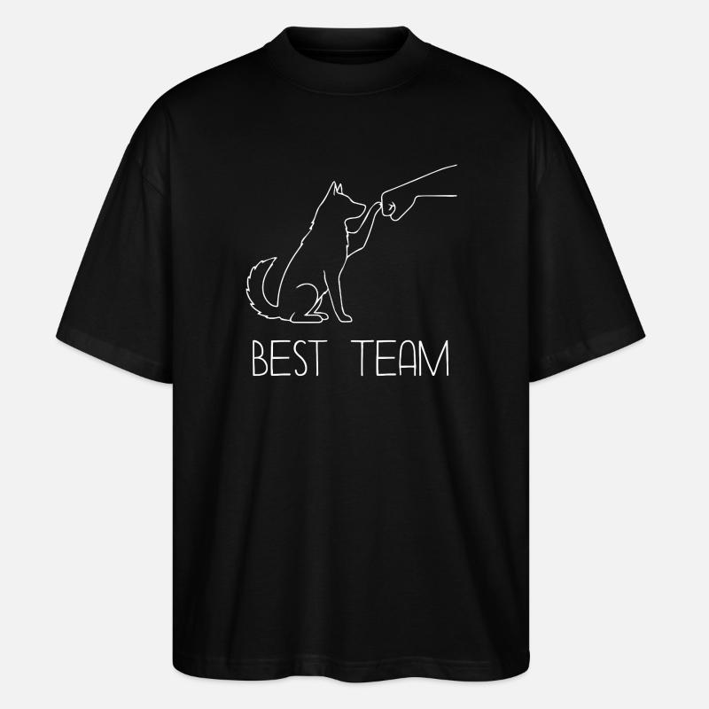 Husky Faust Team - Stanley/Stella Oversized Unisex Bio T-Shirt Blaster 2.0 - Schwarz