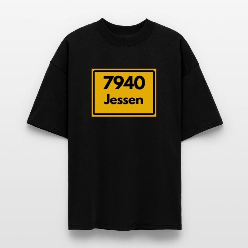 OLD POSTCODE ZIP CODE, SAXONY-ANHALT 7940 JESSEN Stanley/Stella Oversized Unisex Organic T-shirt Blaster 2.0