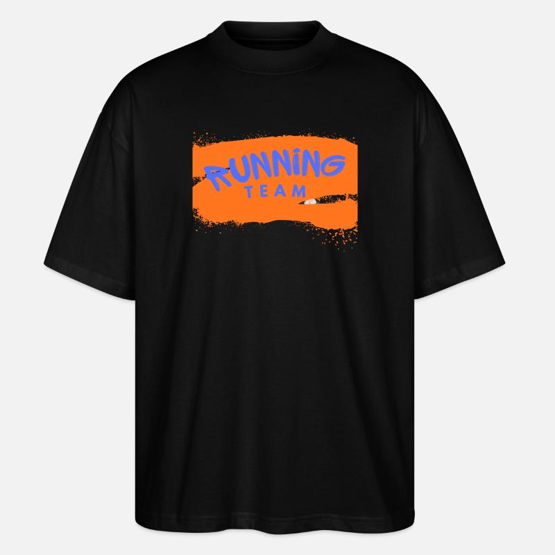 Équipe de course - T-shirt bio Blaster 2.0 coupe oversize Stanley/Stella Unisexe - noir