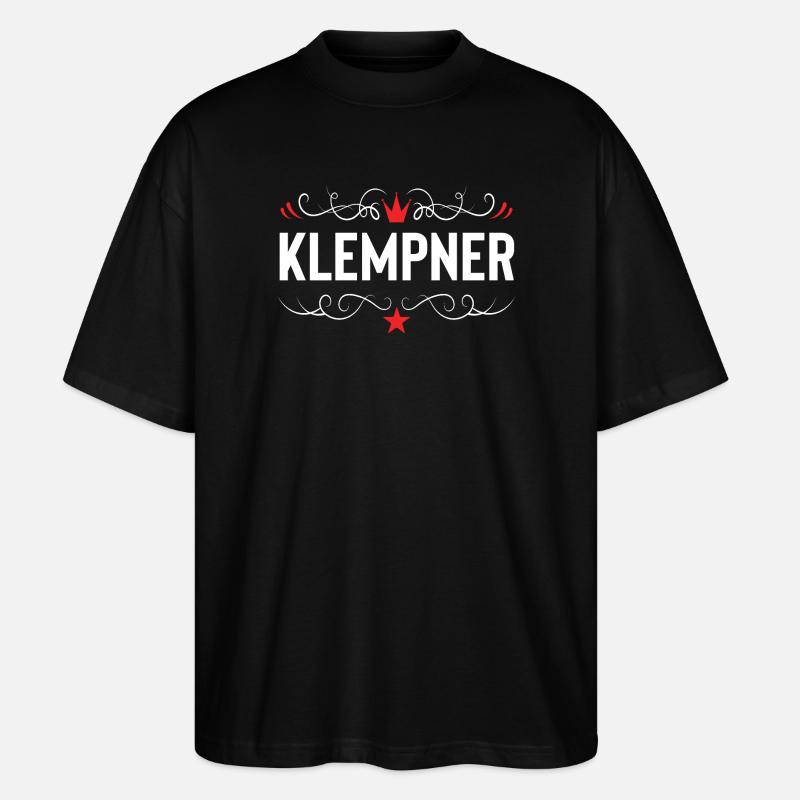 Klempner Beruf - Stanley/Stella Oversized Unisex Bio T-Shirt Blaster 2.0 - Schwarz