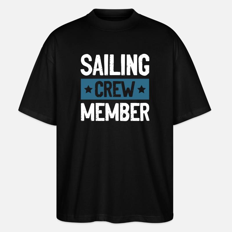 Sailing Crew - Stanley/Stella Oversized Unisex Organic T-shirt Blaster 2.0 - black