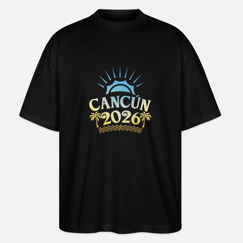 Cancun 2026 Bunt - Stanley/Stella Oversized Unisex Bio T-Shirt Blaster 2.0 - Schwarz