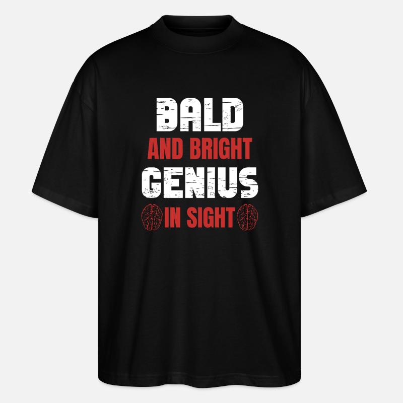 Bald Bright Genius - Stanley/Stella Oversized Unisex Organic T-shirt Blaster 2.0 - black